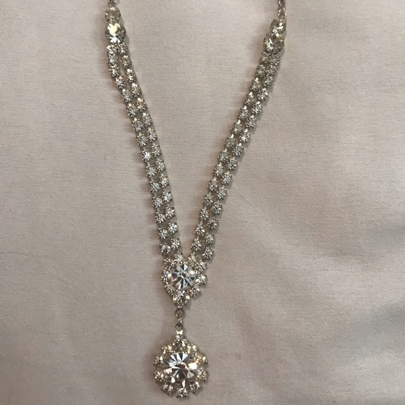 Cache Jewelry - Cache Silver Rhinestone Necklace
